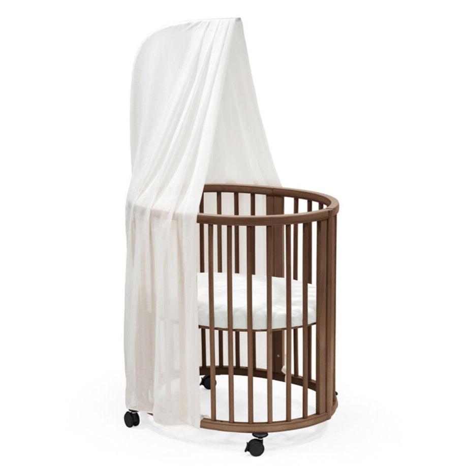 Stokke Sleepi Mini Crib Bundle with Mattress V3 in Warm Brown - Perfect Nursery Bed for Newborns & Infants | Baby Crib with Mattress for Safe Sleep & Nursery Decor