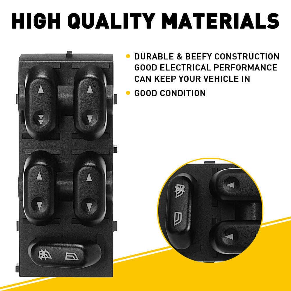 2004-2008 Ford F-150 Front Left Driver Side Master Window Switch Replacement - Perfect for Power Window Repair & Maintenance