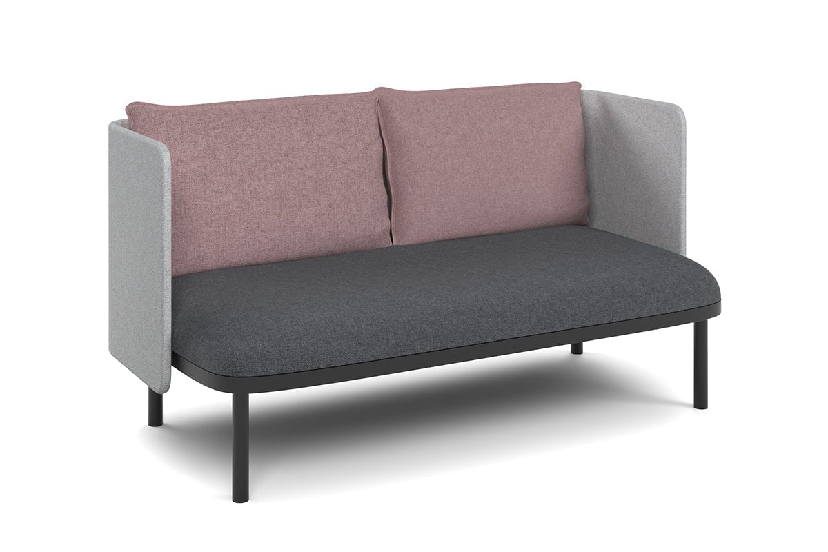 Comfortable Low Back Double Seater Lounge Chair with Soft Cushion - Perfect for Living Room, Patio, or Office Relaxation