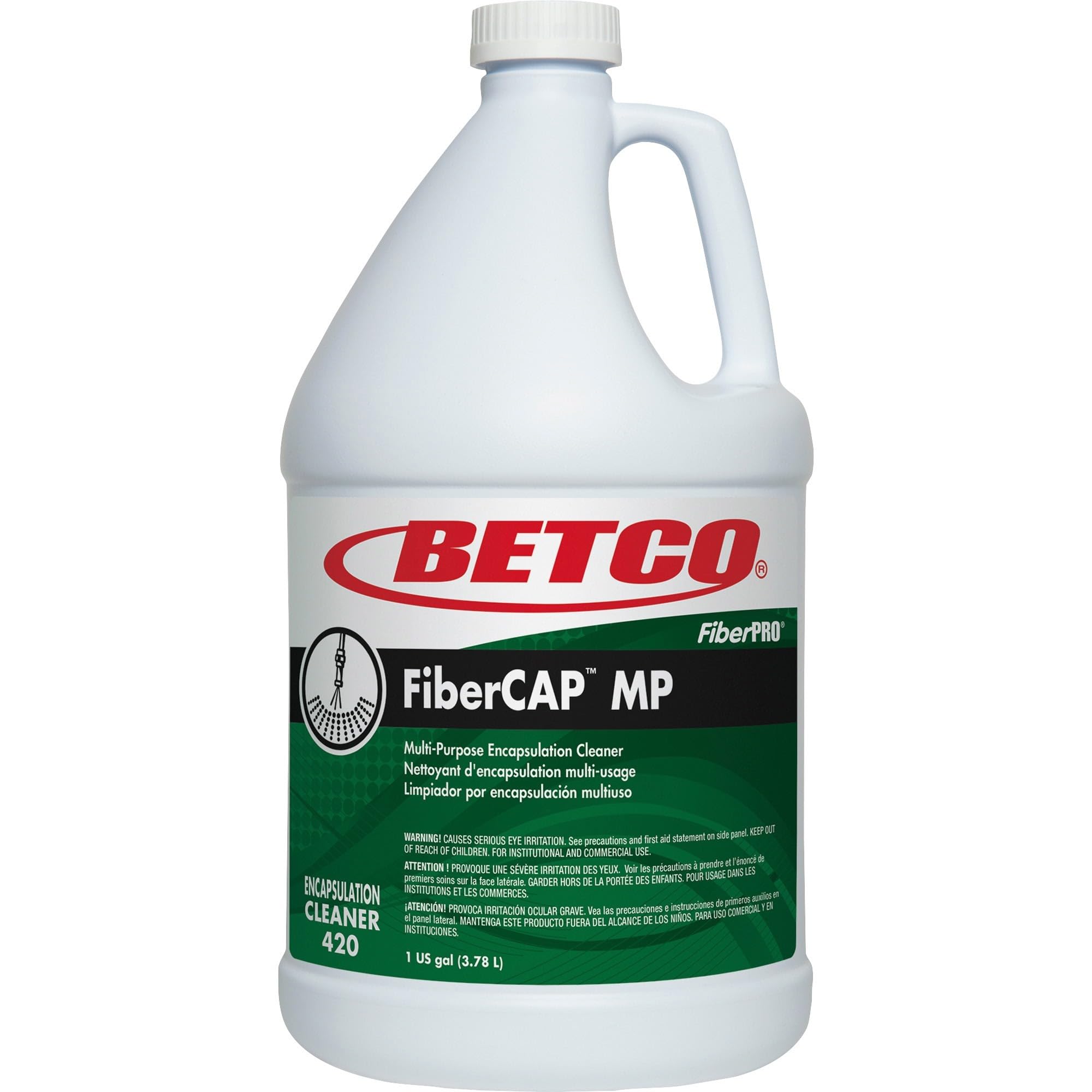 Betco FiberCAP MP Cleaner - Professional Carpet & Upholstery Cleaning Solution for Deep Stain Removal - Ideal for Homes, Offices, and Commercial Spaces