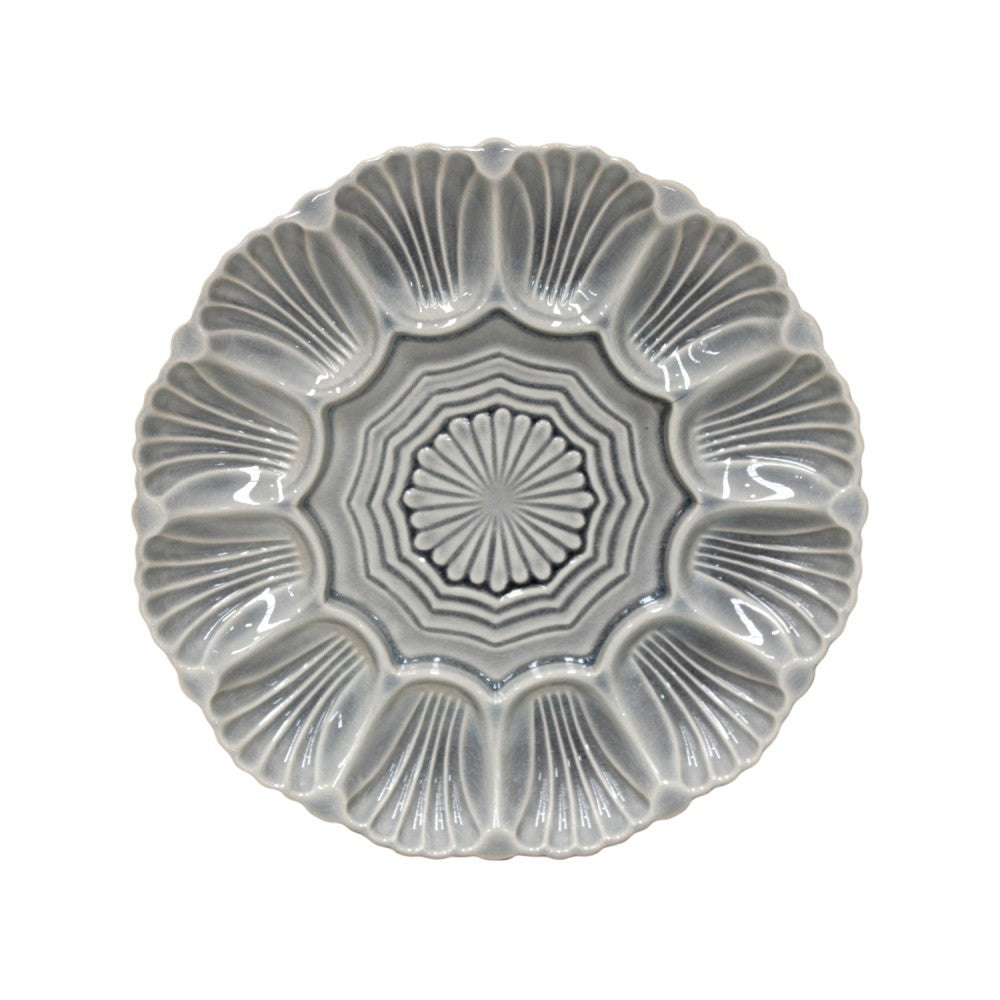 Crystal Grey Pearl Serving Platter Set - Elegant Dinnerware for Parties, Entertaining & Special Occasions