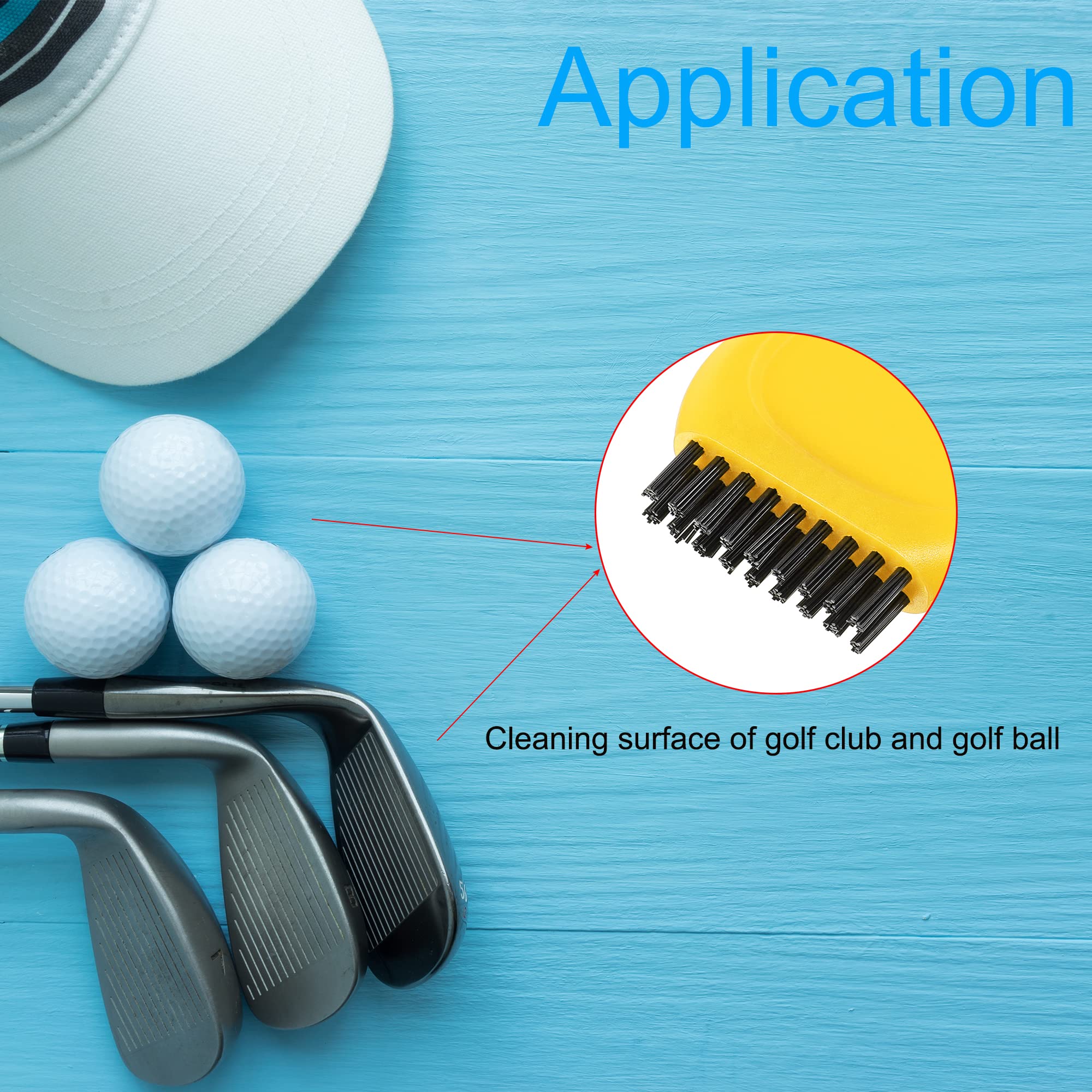 Mini Golf Club Brush - Soft & Portable Golf Club Cleaner for Dust & Dirt Removal | Ideal for Golf Courses, Driving Ranges & Home Practice