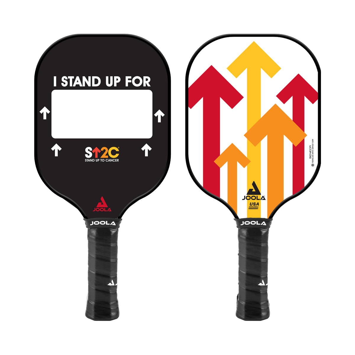 JOOLA Stand Up To Cancer Pickleball Paddle - Premium Carbon Fiber Paddle for Competitive Play - Perfect for Outdoor & Indoor Pickleball Games, Tournaments, and Charity Events