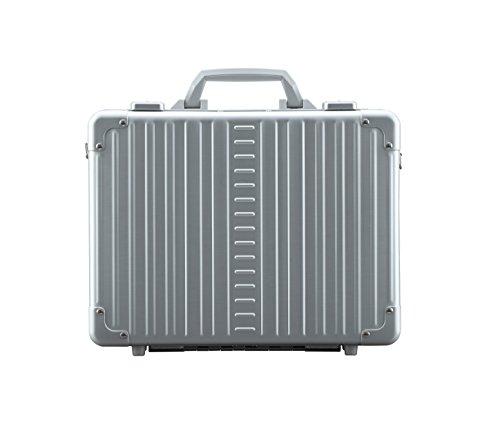 Aleon 15 Inch Aluminum Hardside Business Attache Briefcase - Platinum Silver | Professional Laptop Briefcase for Men & Women | Perfect for Office, Travel, and Business Meetings