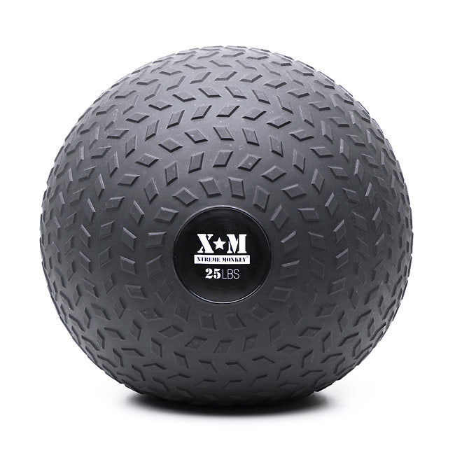 XM Pro Slam Balls 25lbs - Heavy Duty Medicine Ball for CrossFit, HIIT & Strength Training - Perfect for Home Gym & Workout Routines