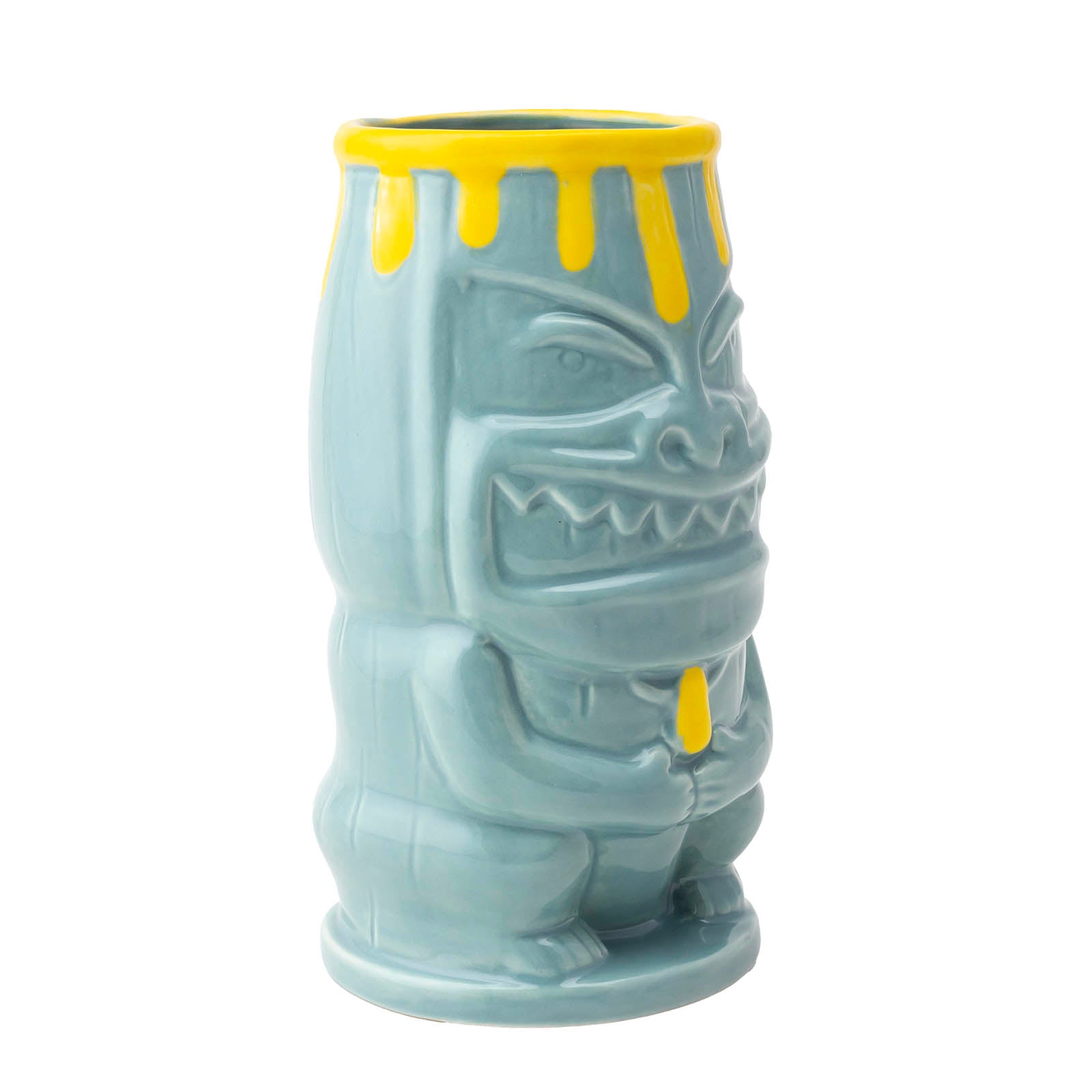 BarConic® 12 oz Tiki Glasses - Tropical Themed Cocktail Cups for Margaritas, Pina Coladas & Summer Drinks - Perfect for Luau Parties, Beach Bars & Hawaiian Themed Events