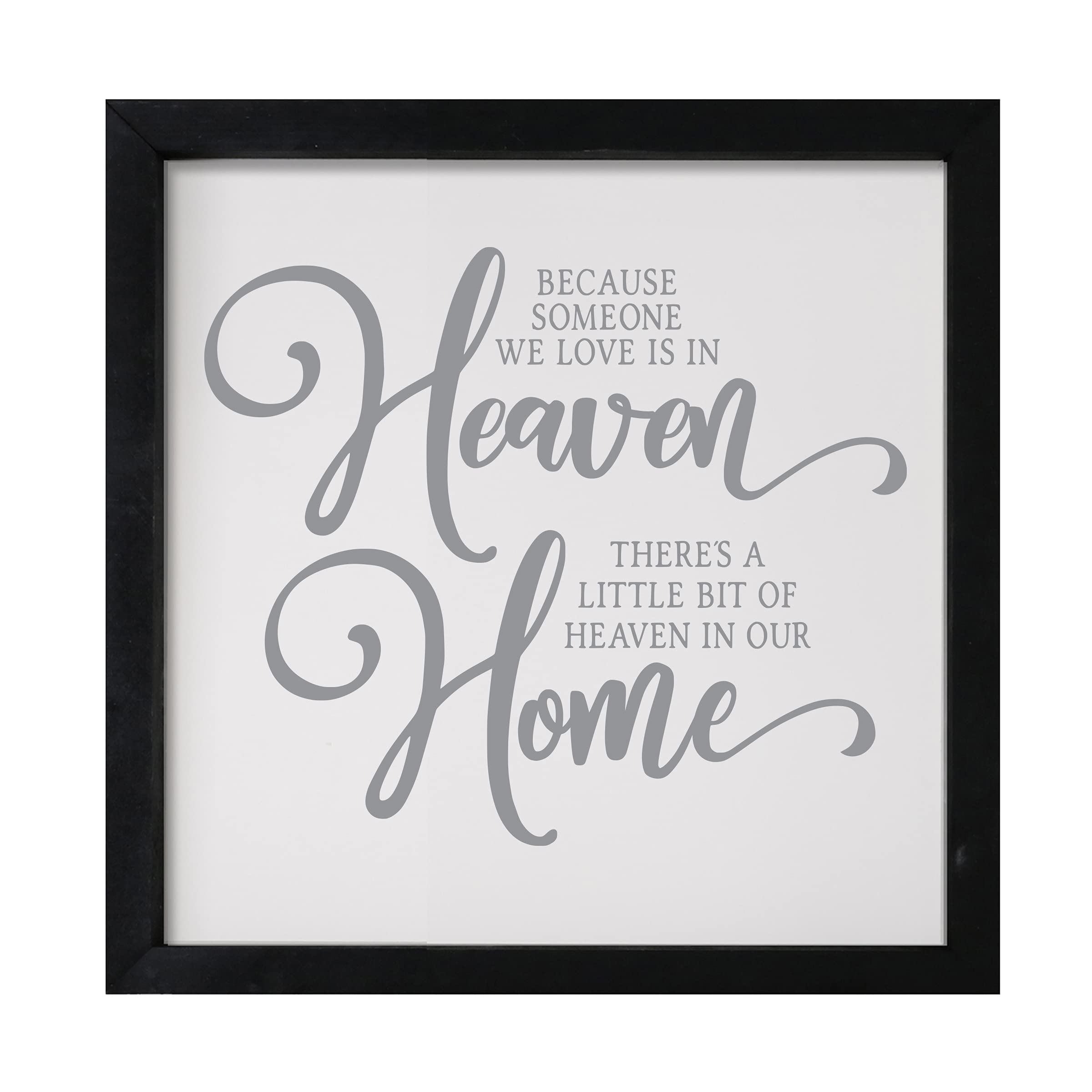 LifeSong Milestones Custom Inspirational Wooden Wall Art - 7x7 Framed Shadow Box with Modern Quotes, Perfect for Home Decor, Office Gift & Daily Motivation (Black/Gray)