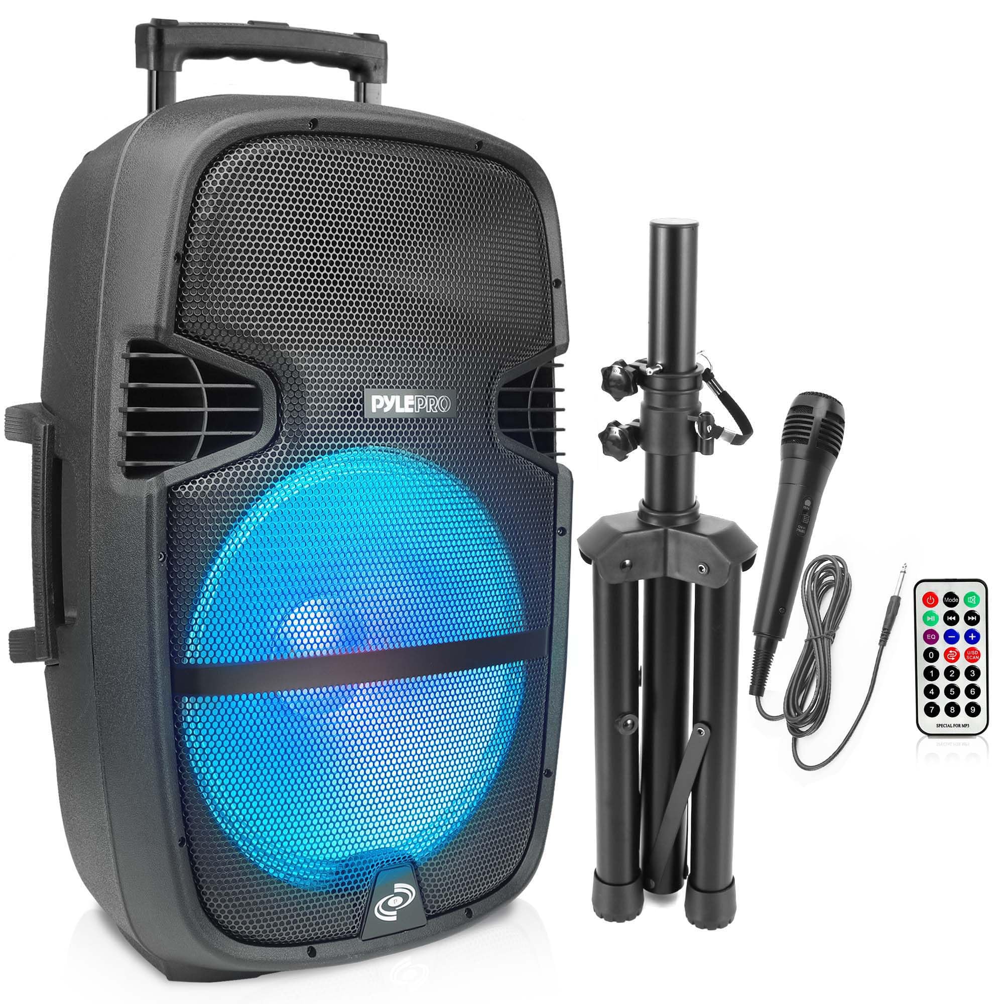 Pyle 1000W Portable Bluetooth PA Speaker System with 15