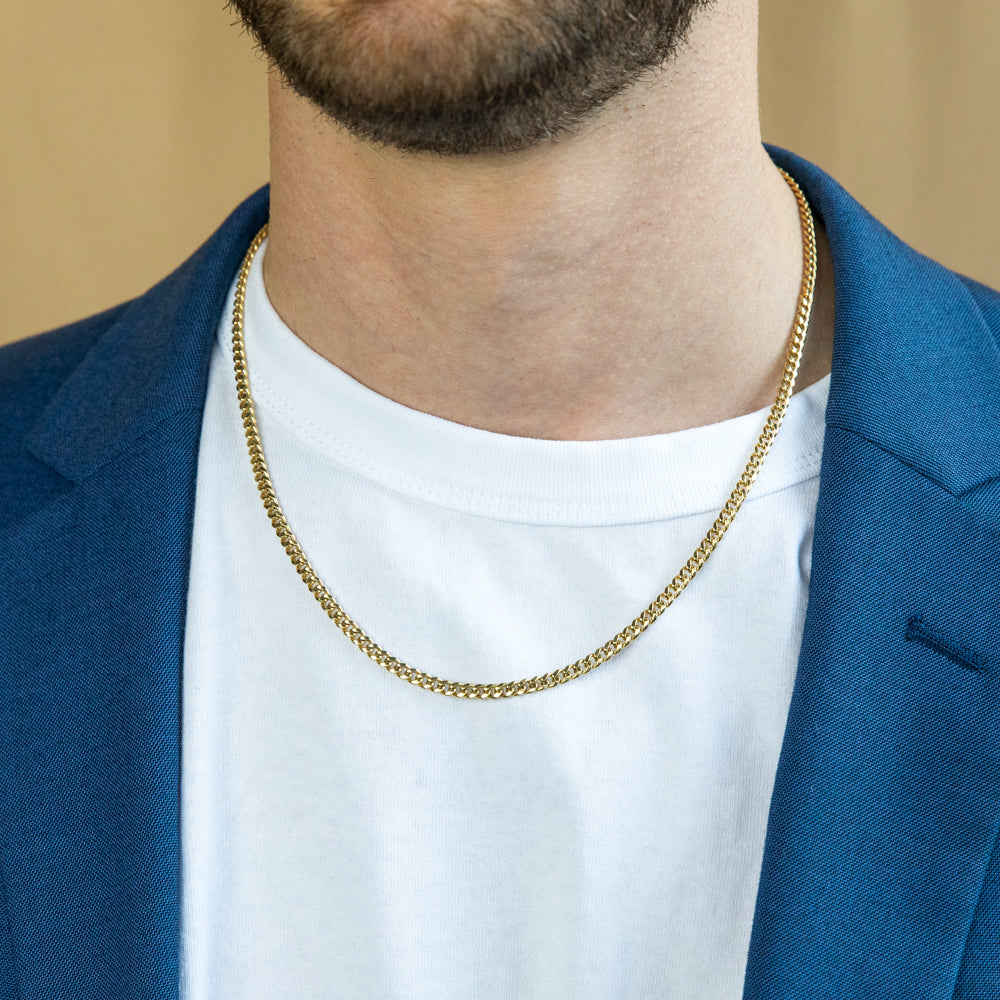 9ct Yellow Gold 50cm Curb Chain Necklace for Women - Classic Dainty Layering Jewelry - Perfect for Everyday Wear, Gifts & Special Occasions