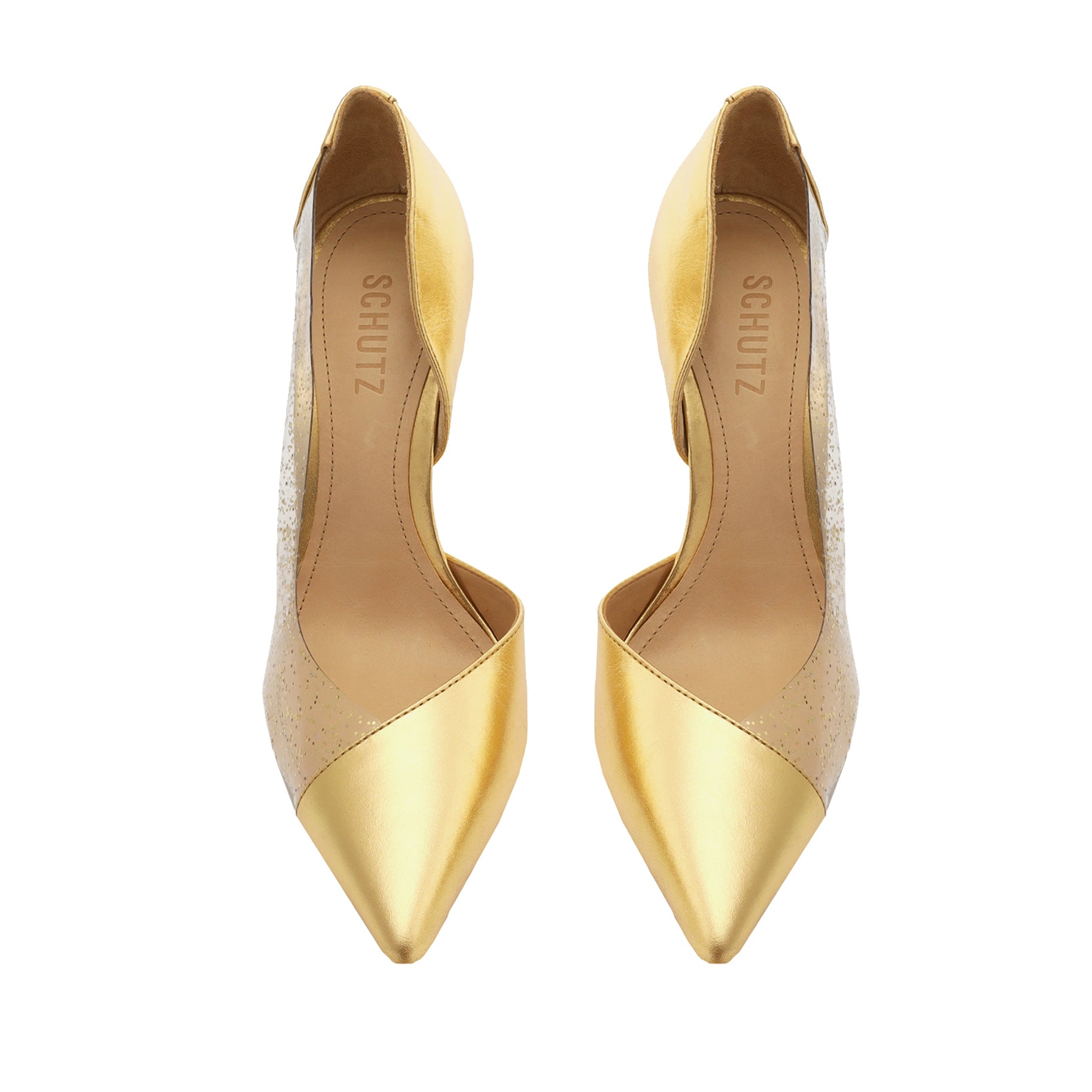 Cheslie Women's Metallic Nappa & Vinyl High Heel Pumps - Elegant Dress Shoes for Work, Party & Special Occasions