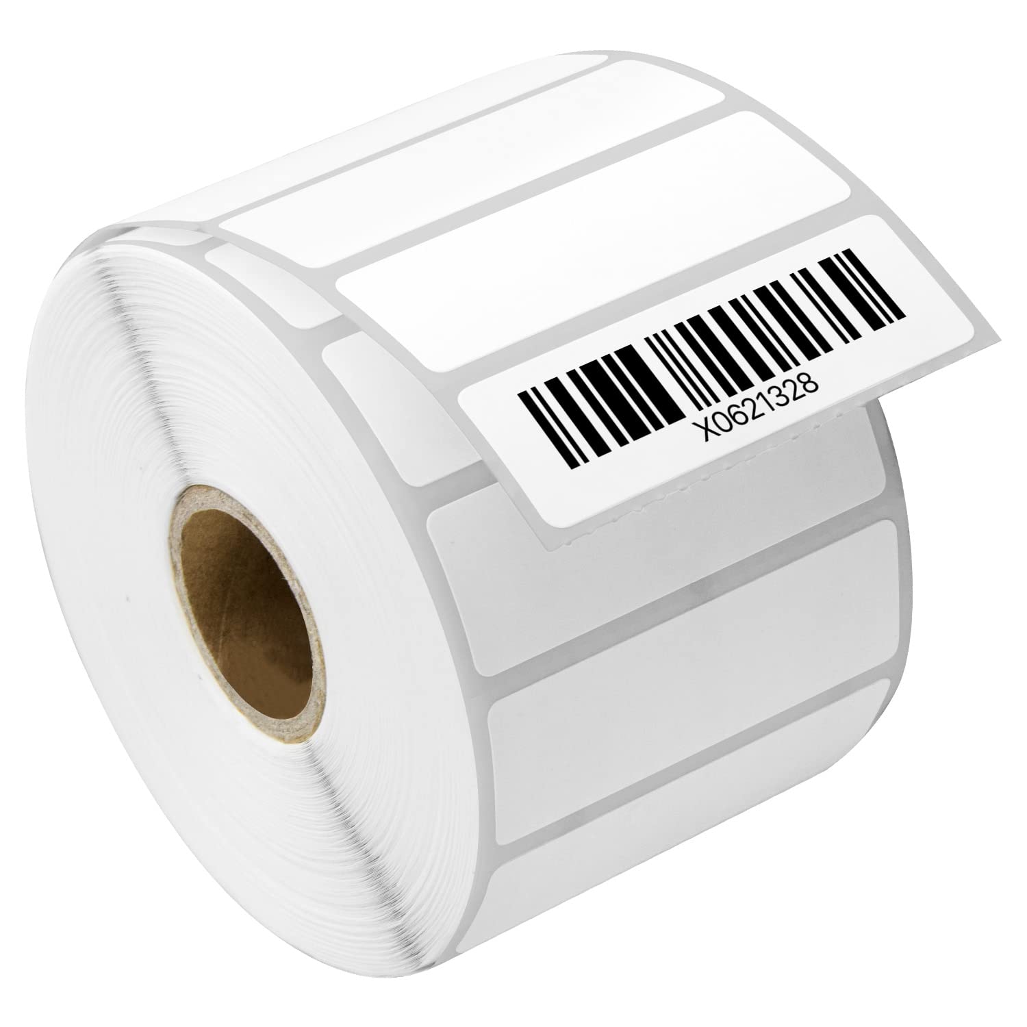 2.25 x 0.75 Inch Direct Thermal Labels - Compatible with Rollo & Zebra Printers - 1 Inch Core, Multipurpose UPC Barcode Address Stickers (4 Rolls, 1700 Labels/Roll) - Perfect for Shipping, Inventory & Retail Labeling