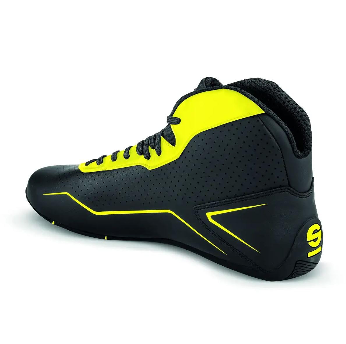 Sparco K-Pole Kart Racing Shoes - Size 44 Black/Blue - Lightweight & Breathable for Karting, Motorsports & Driving Enthusiasts