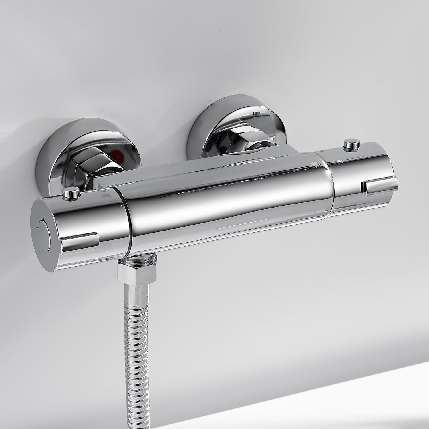 MISSMIN 4 Inch RV Thermostatic Shower Faucet Valve with Handheld Shower - Perfect for RV, Camper, Tiny Home & Mobile Living Spaces