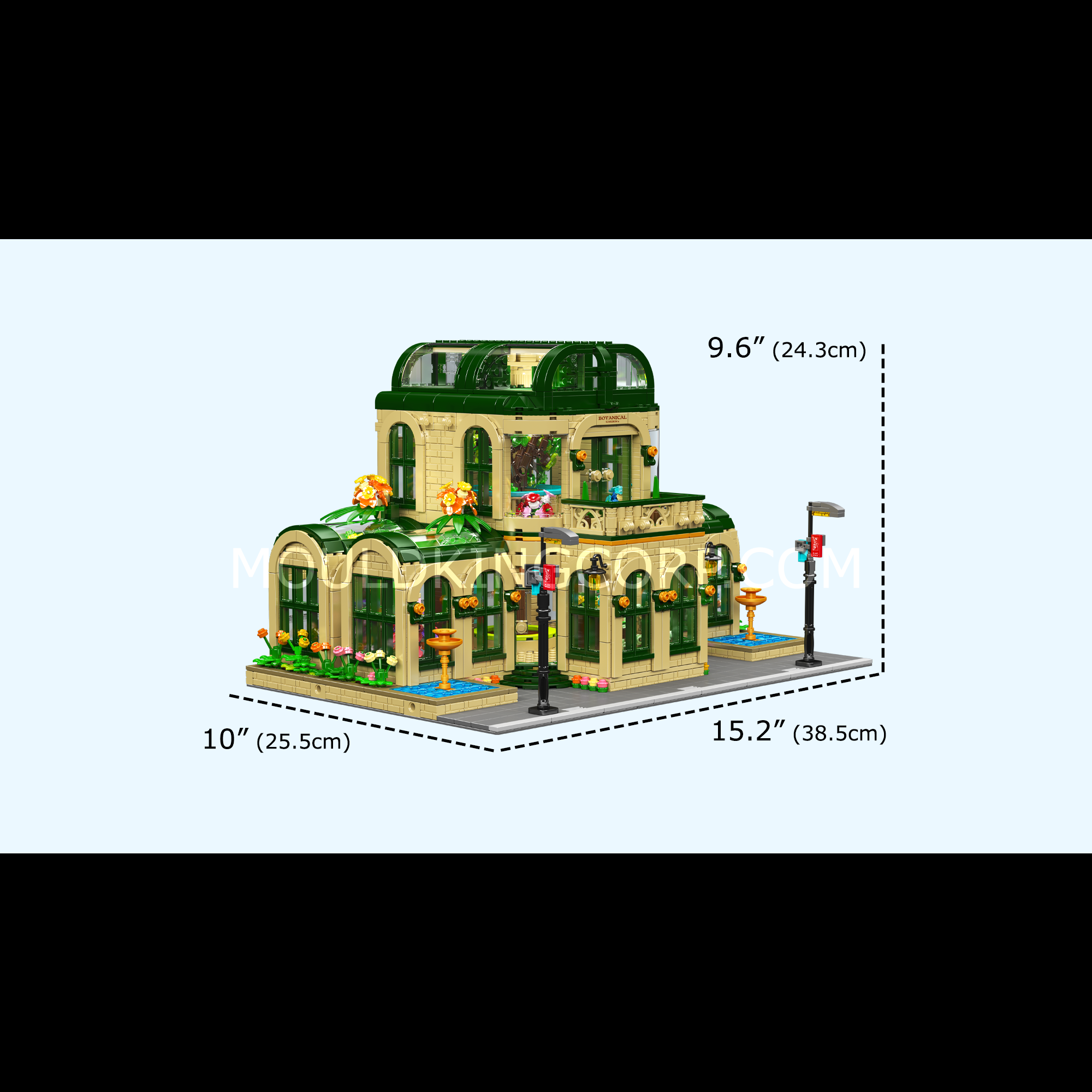 Mould King 16057 Dome Botanical Gardens Building Set - 3,383 Piece DIY Model Kit for Adults & Teens | Creative Home Decor & Gift Idea for Plant Lovers