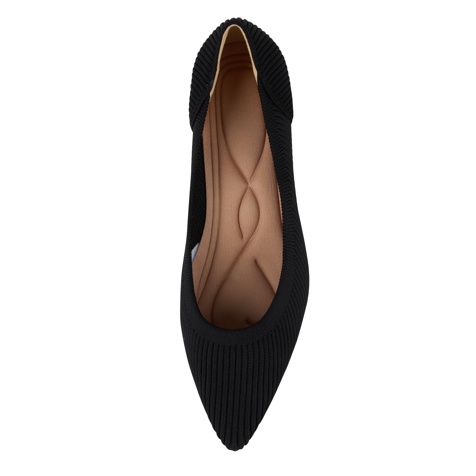 YEOJOU Women's Knit Pointed Toe Low Heel Pumps - Comfortable Dress Shoes for Work & Office | Elegant Women's Heels for Business, Party & Special Occasions