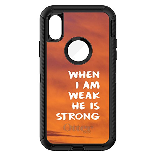 When I Am Weak, He Is Strong On Black Case