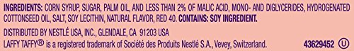 Laffy Taffy Rope Candy - Cherry Flavor, 0.81 oz (Pack of 24) | Chewy Fruit Snacks for Parties, Halloween Treats & Lunch Box Desserts