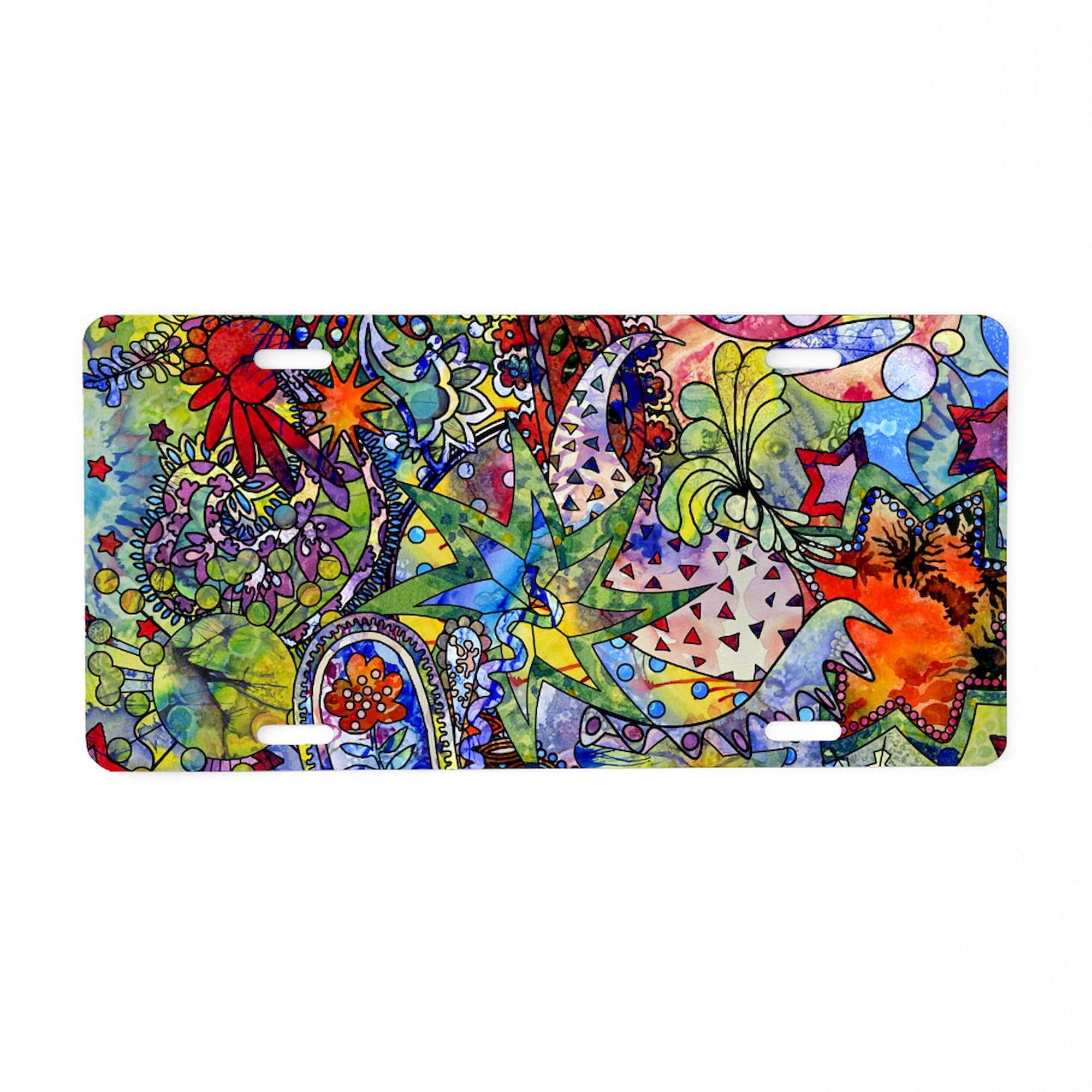 Cool Paisley Aluminum License Plate - Custom Front Vanity Tag for Cars & Trucks | Unique Decorative Auto Accessory for Personalization & Car Enthusiasts | Perfect for Gifts, Car Shows & Vehicle Customization
