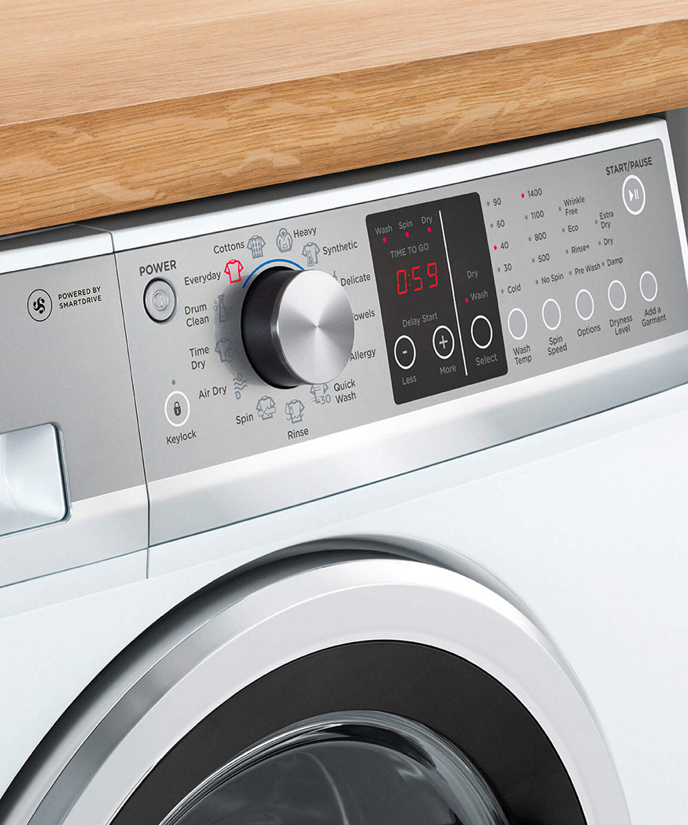 Fisher & Paykel WD8560F1 8.5kg/5kg Front Load Washer Dryer Combo - Energy Efficient Laundry Solution for Apartments & Small Homes