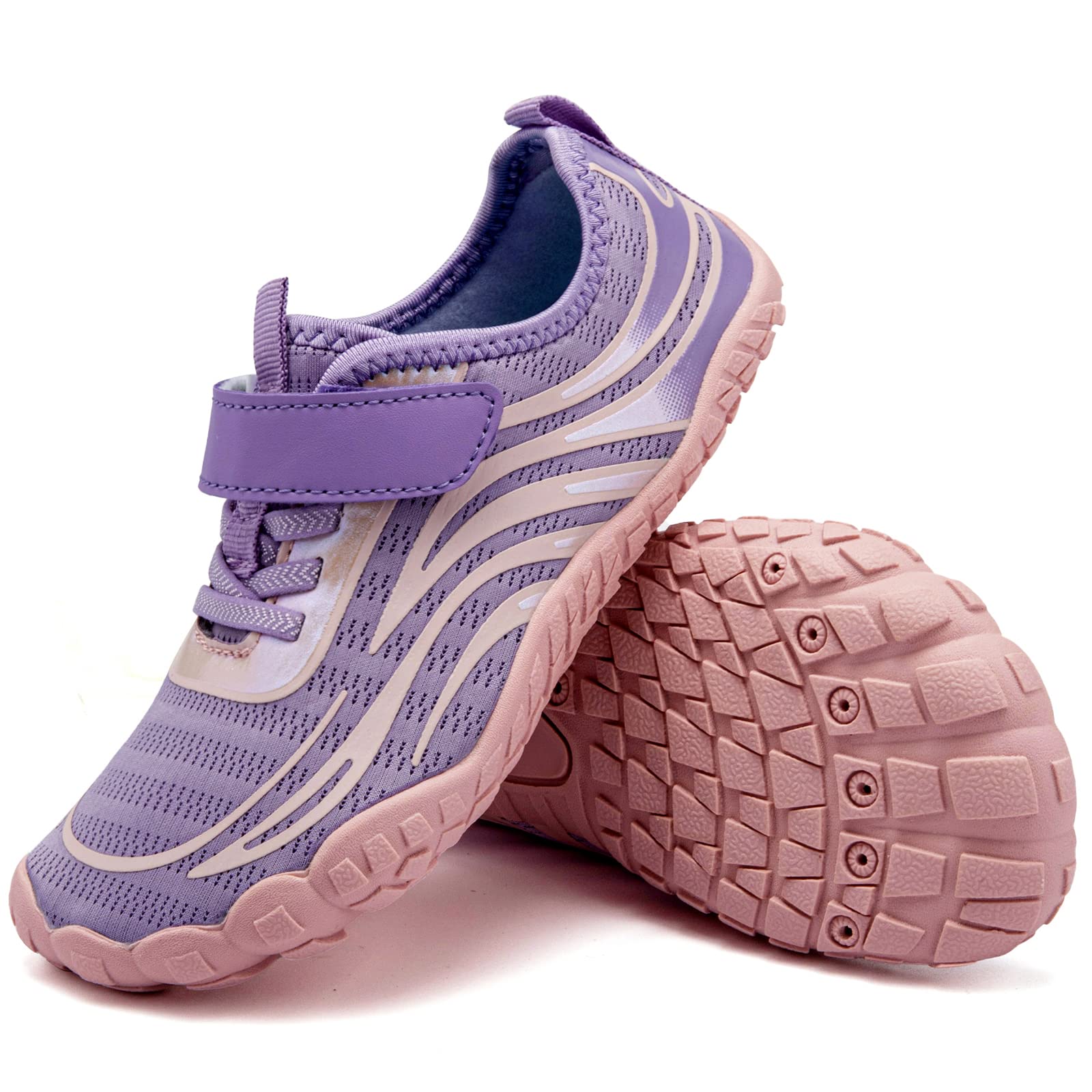 **Boys & Girls Water Shoes - Lightweight Comfortable Sole for Easy Walking, Athletic Slip-On Aqua Socks (Toddler/Little Kid/Big Kid) - Perfect for Beach, Pool, and Water Sports**