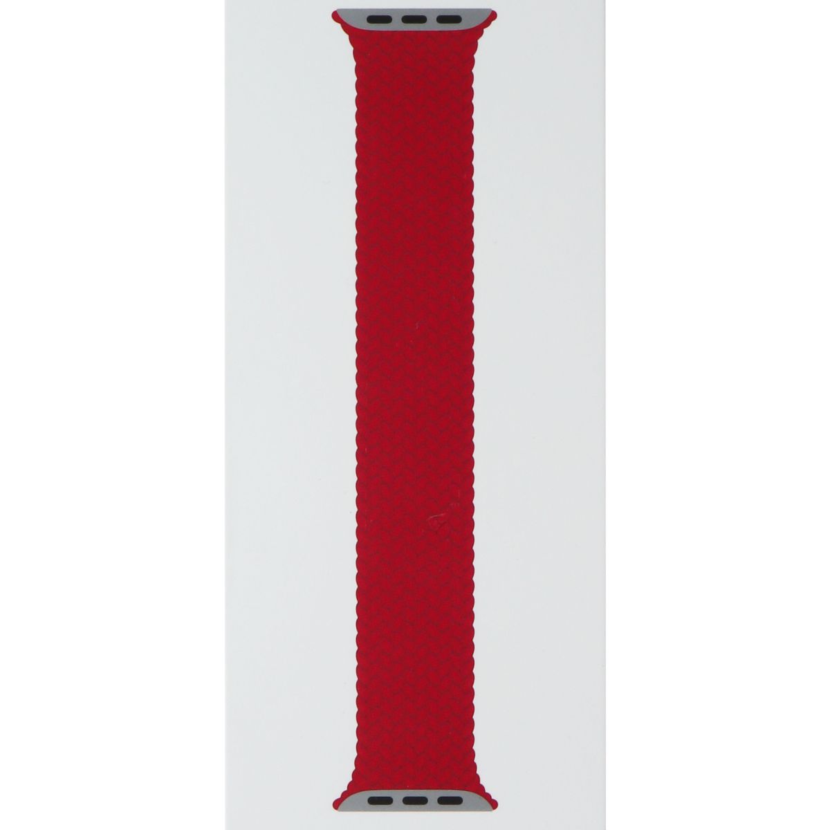 Apple Watch 41mm Braided Solo Loop Band - Compatible with 42mm/41mm/40mm Series (Red, Size 1) - Soft Stretchable Woven Design for Workouts & Everyday Wear