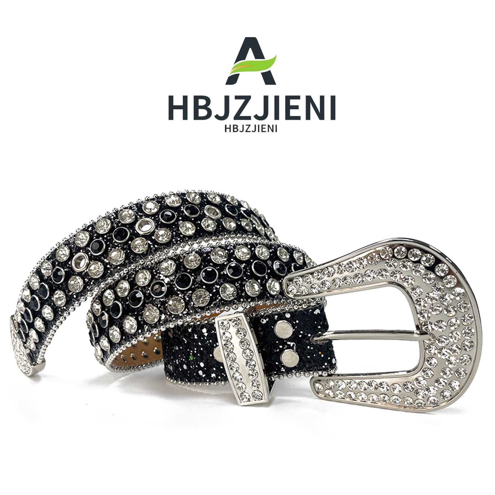 Rhinestone Western Belt for Women - Fashion Studded Leather Bling Belt with Fringe - Cowgirl Style Accessory for Parties, Concerts & Country Events