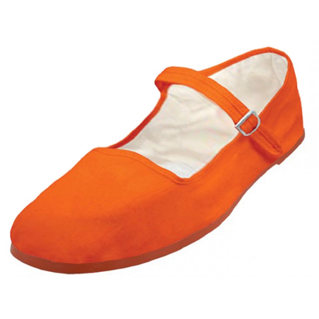 Women's Cotton Mary Jane Ballet Flats - Comfortable China Doll Ballerina Shoes for Women Size 18 | Perfect for Casual Wear, Office, and Dance Classes
