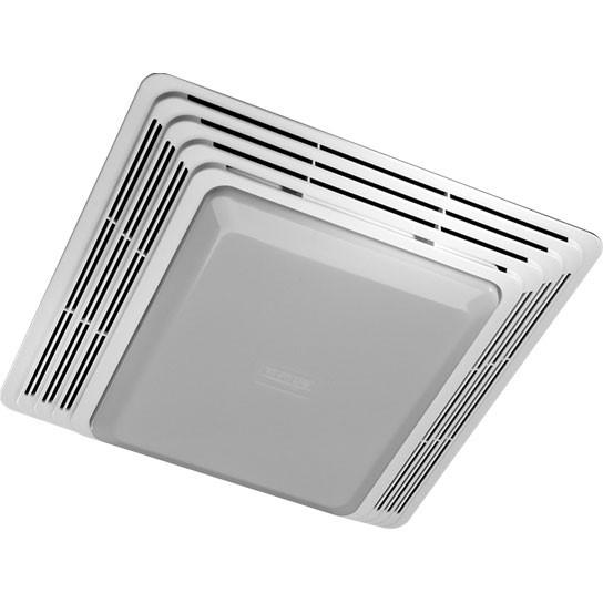 Broan 680 White 100 CFM Bathroom Ceiling Exhaust Fan with Incandescent Light - Quiet Ventilation for Bathroom, Kitchen, Laundry Room & Home Use