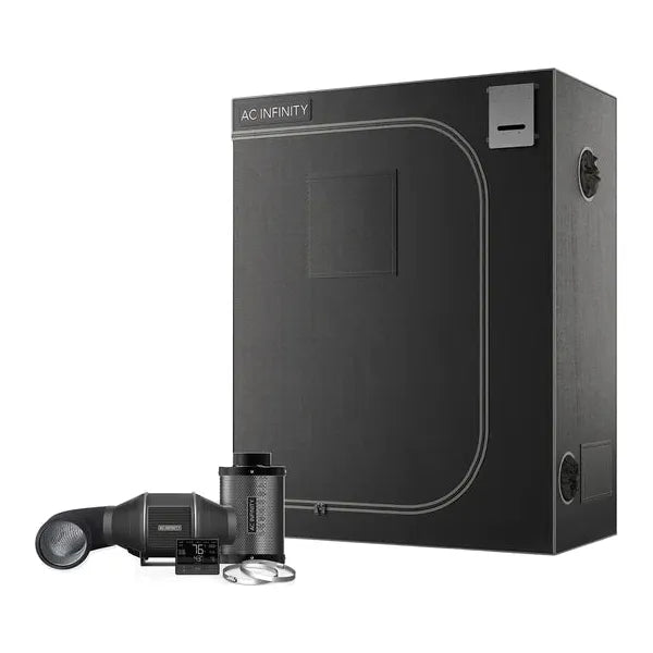 AC Infinity 2x4 Grow Tent with Ventilation Kit - Complete Indoor Gardening System for Hydroponics, Seed Starting & Plant Cultivation