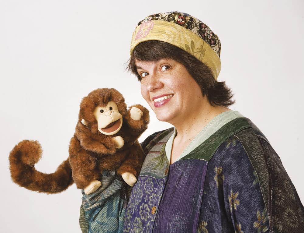 Folkmanis Monkey Hand Puppet - Realistic Plush Animal Puppet for Kids, Storytelling & Interactive Play - Perfect for Classroom, Theater & Imaginative Play