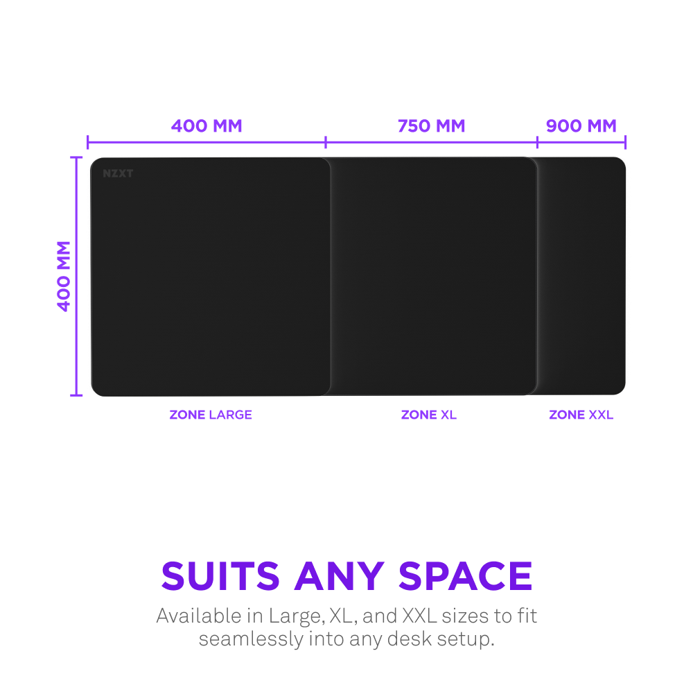Zone XL Gaming Mouse Pad - Extra Large Non-Slip Surface for PC, Laptop & Office Use - Perfect for Gamers, Designers & Professionals