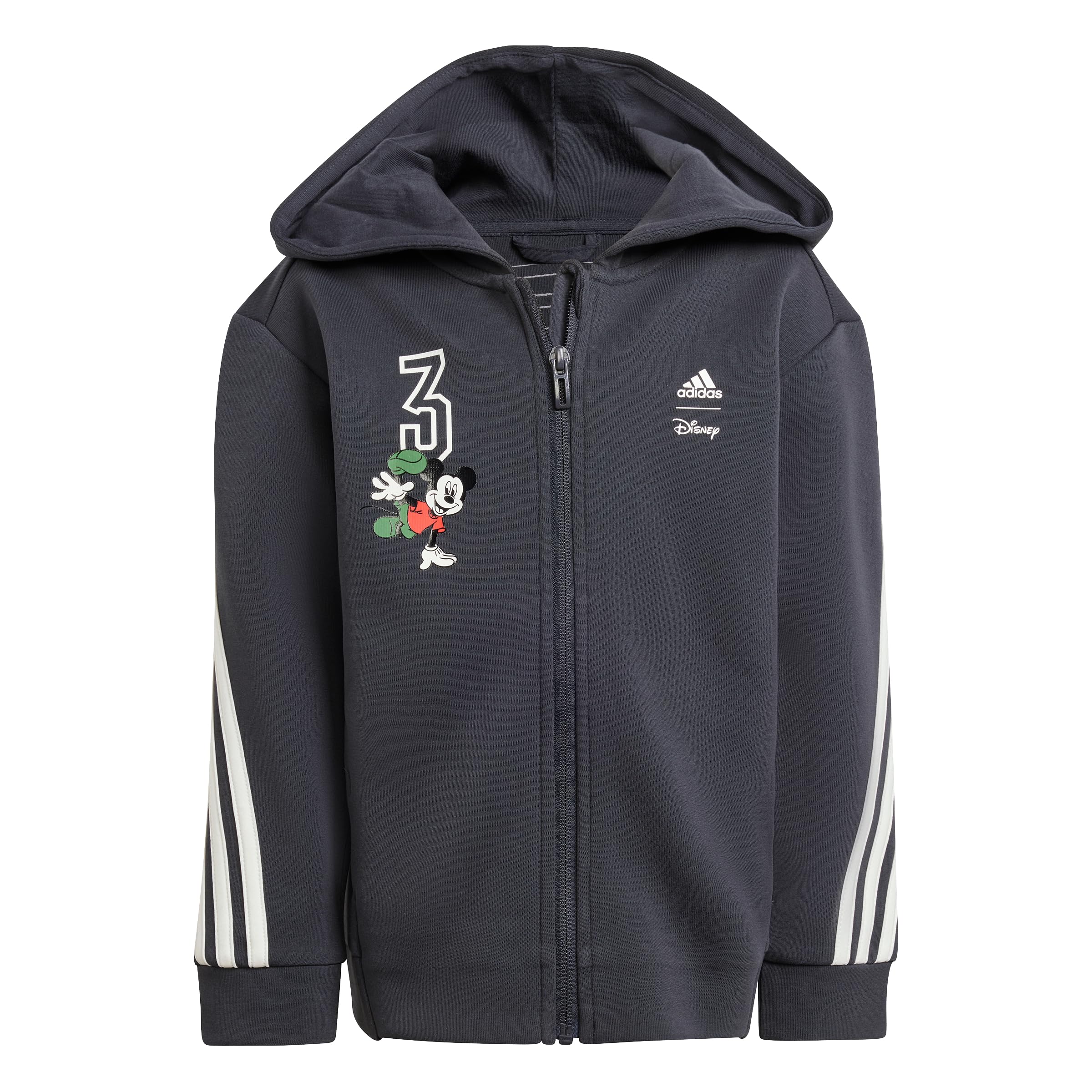 Adidas Kids' Disney Mickey Mouse Track Jacket - Lightweight Running Hoodie for Boys & Girls - Perfect for School, Sports & Outdoor Play