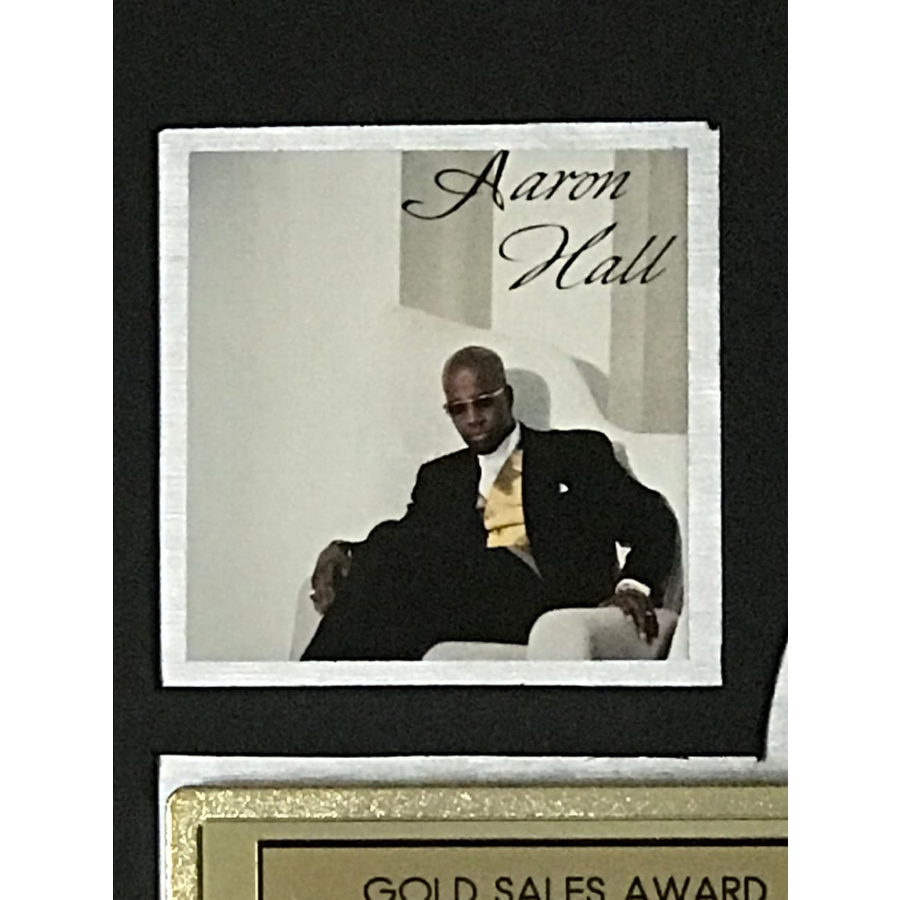Aaron Hall The Truth RIAA Gold Album Award - Official Music Recognition Plaque for Display & Collectors - Perfect for Music Awards, Fan Gifts & Home Decor