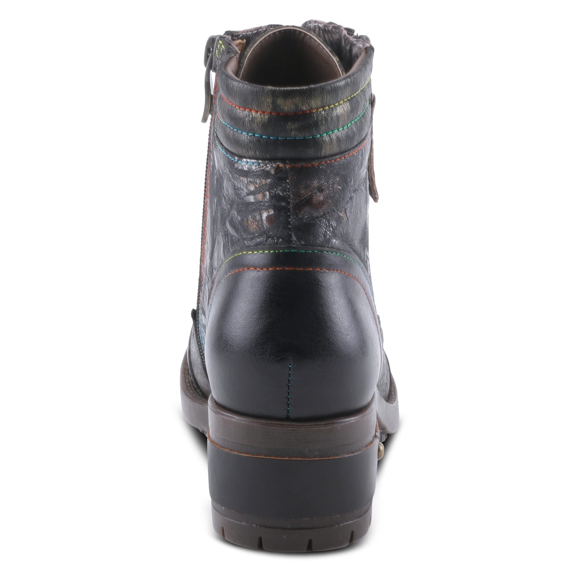 Spring Step L'Artiste Women's Sunsetride Boot - Comfortable Ankle Boots for Women, Fashionable Leather Booties with Side Zipper - Perfect for Casual Outfits, Office Wear & Fall Fashion