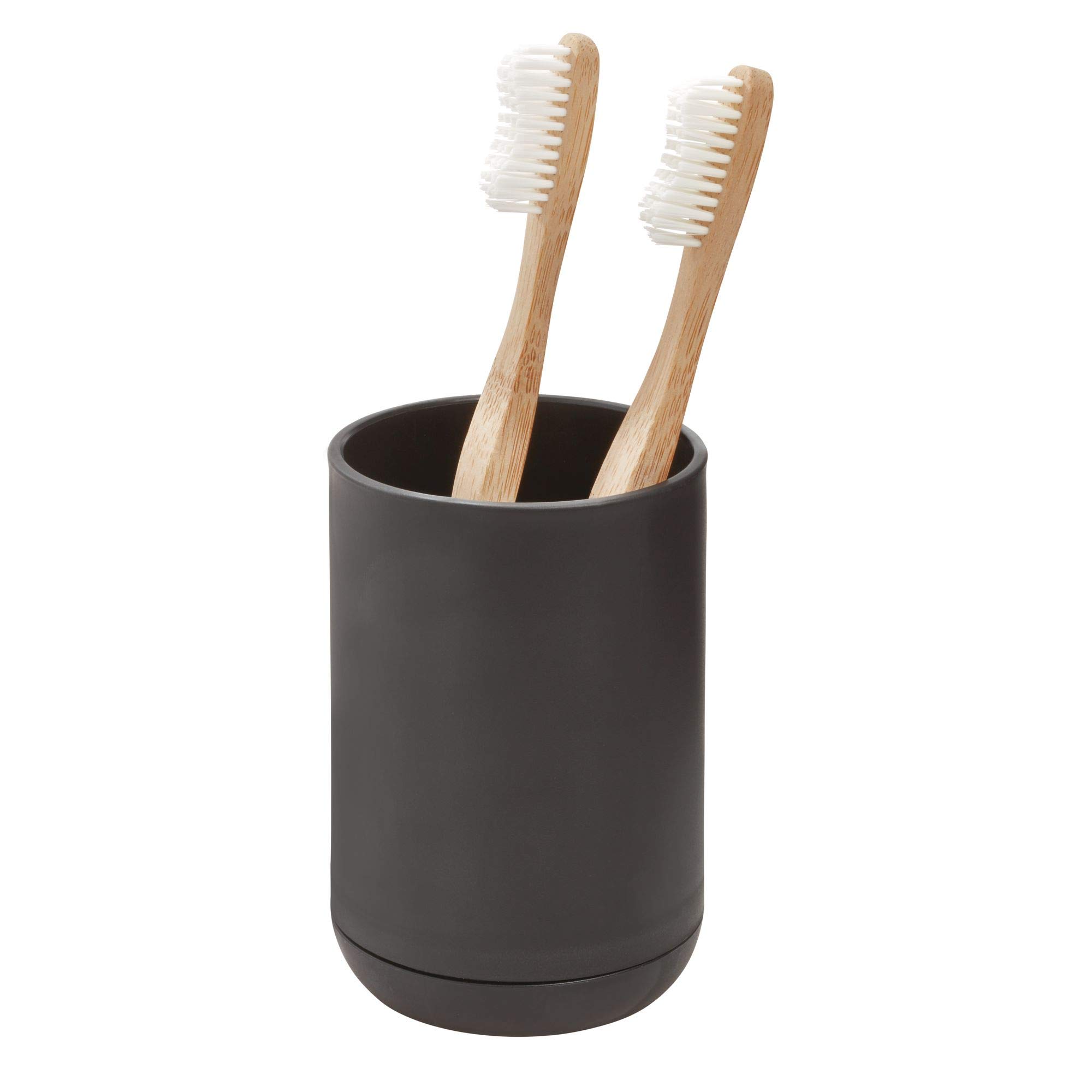 iDesign Toothbrush Holder for Normal Toothbrushes, Electric Spin Brushes & Toothpaste - Cade Collection (3