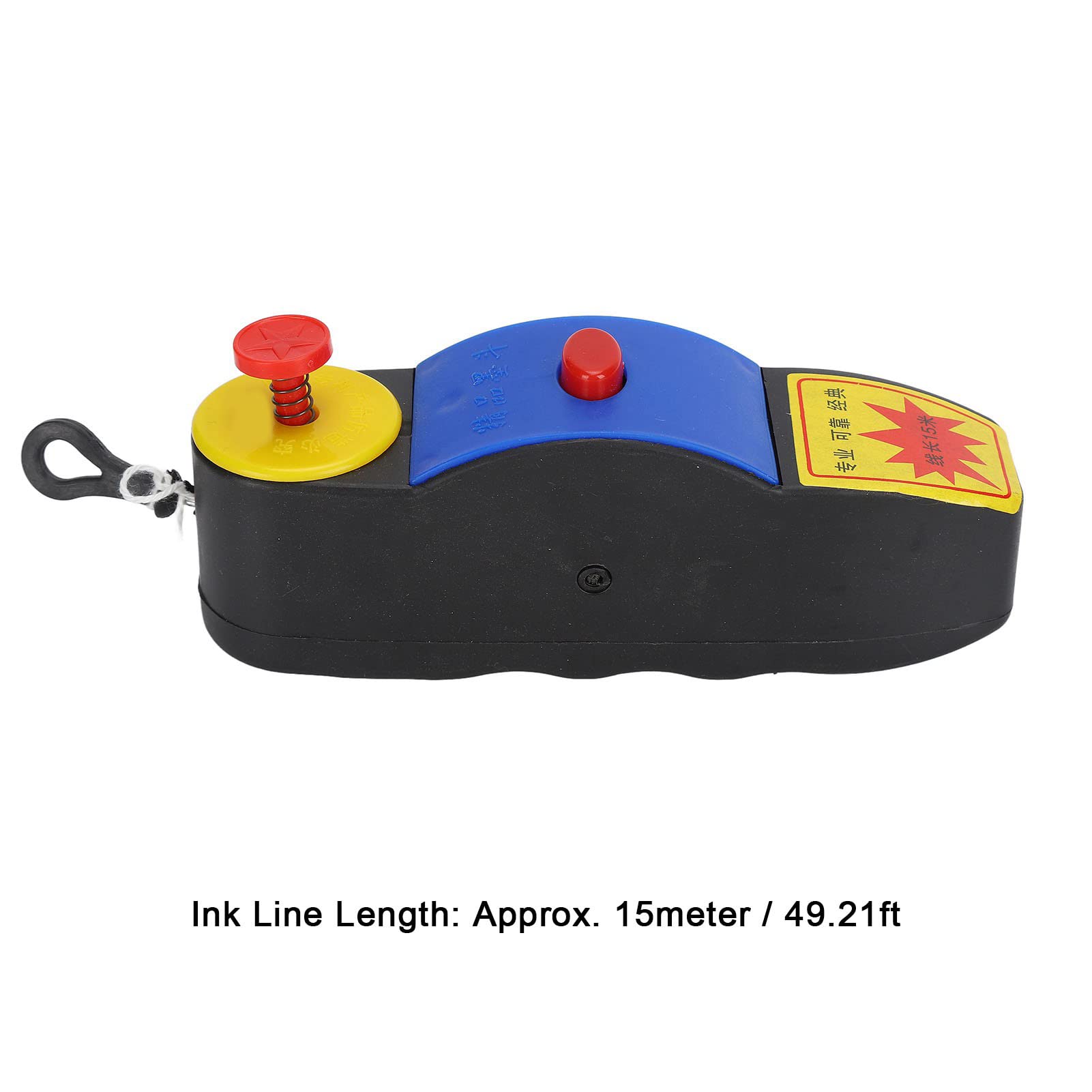Professional Chalk Line Tool - Manual Carpenter Chalk Box with Ink Marker for Woodworking, Construction & DIY Projects - Perfect for Measuring, Marking & Layout Work
