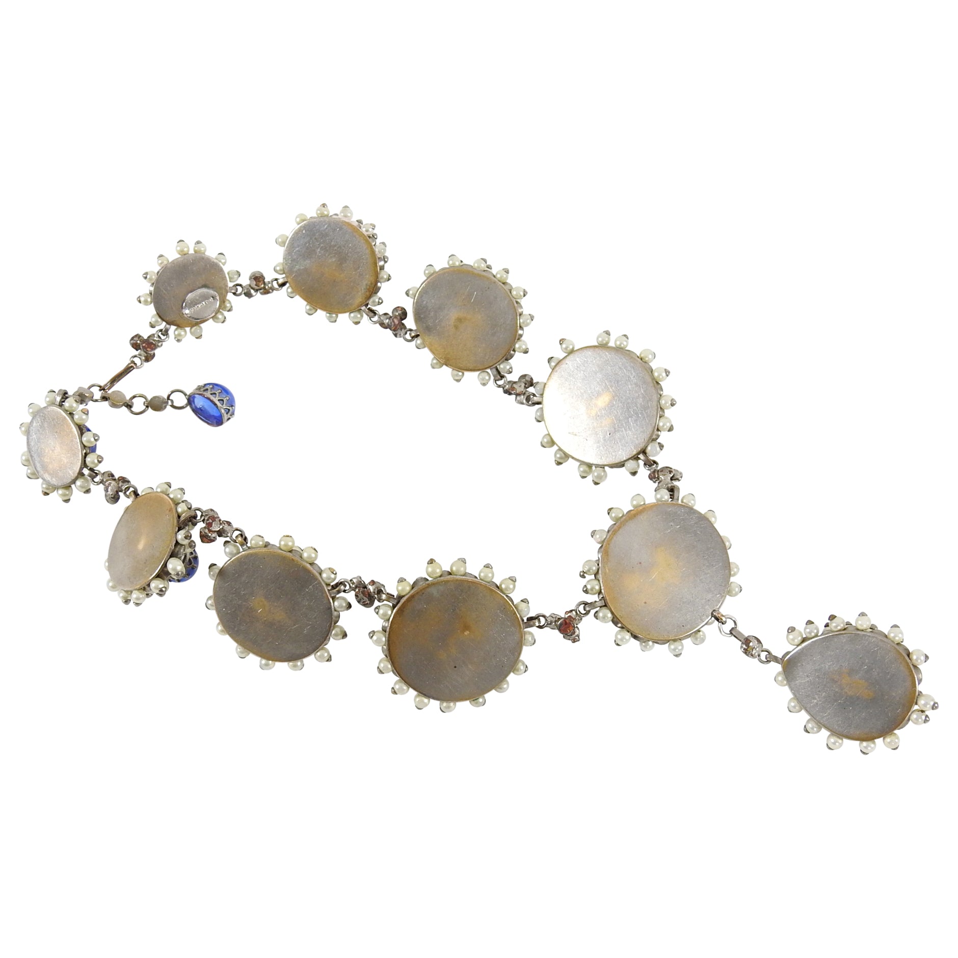 Balenciaga Goossens Vintage 1950's Faux Pearl Necklace - Elegant Glass Bead Statement Jewelry for Women, Perfect for Parties, Weddings & Special Occasions