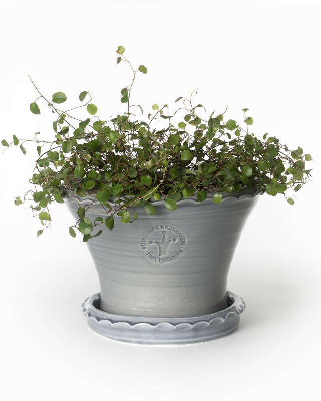 Kruka Sturehof Liljencrantz 20cm Gray Ceramic Planter - Perfect for Indoor Plants, Succulents, and Home Decor