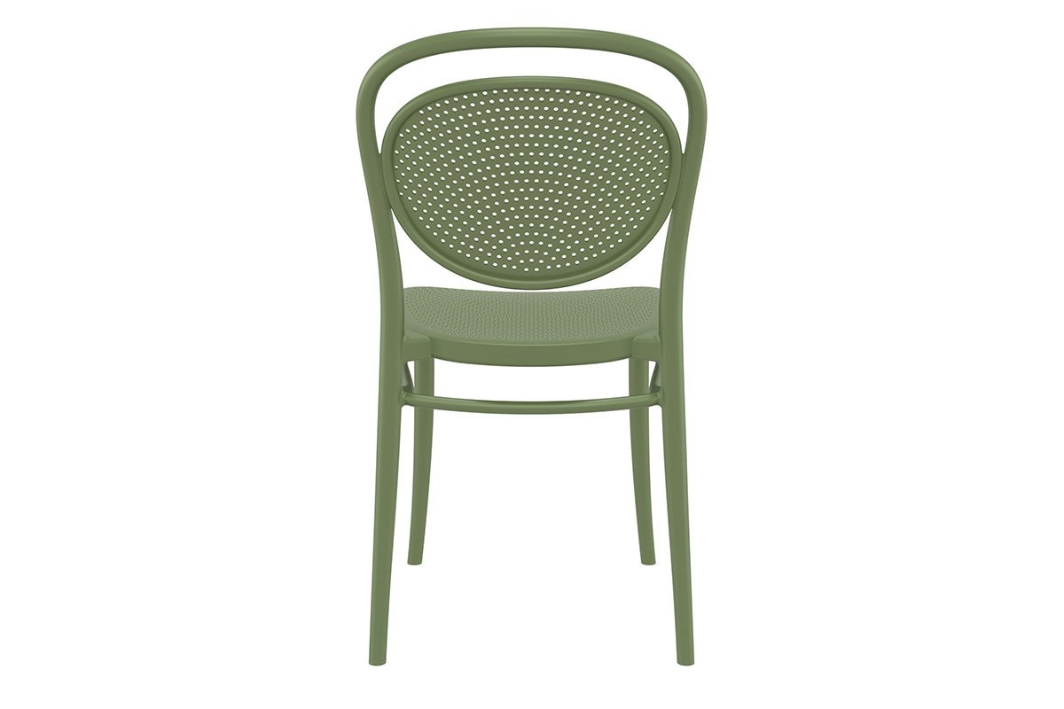Commercial-Grade Marcel Stacking Chairs for Restaurants, Cafes & Events - Heavy Duty Stackable Dining Chairs for Indoor/Outdoor Use
