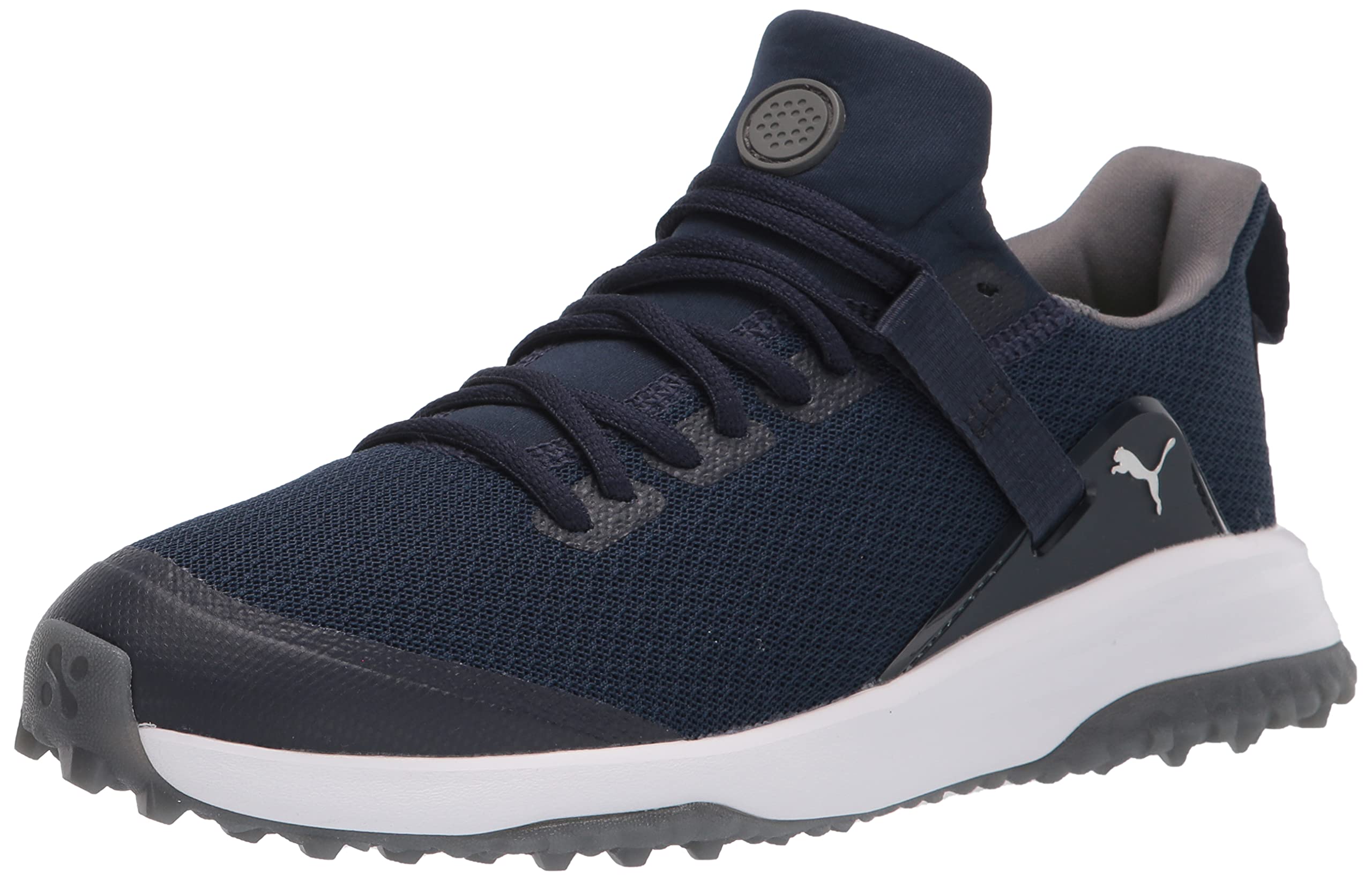 PUMA Men's Fusion Evo Golf Shoes - Lightweight & Waterproof Spiked Golf Shoes for Men - Perfect for Golf Course, Driving Range & Outdoor Sports