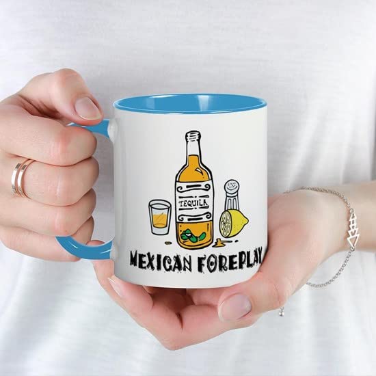 Mexican Foreplay 11 oz (325 ml) Ceramic Coffee Mug - Funny Novelty Gift for Couples, Perfect for Morning Coffee or Romantic Date Nights