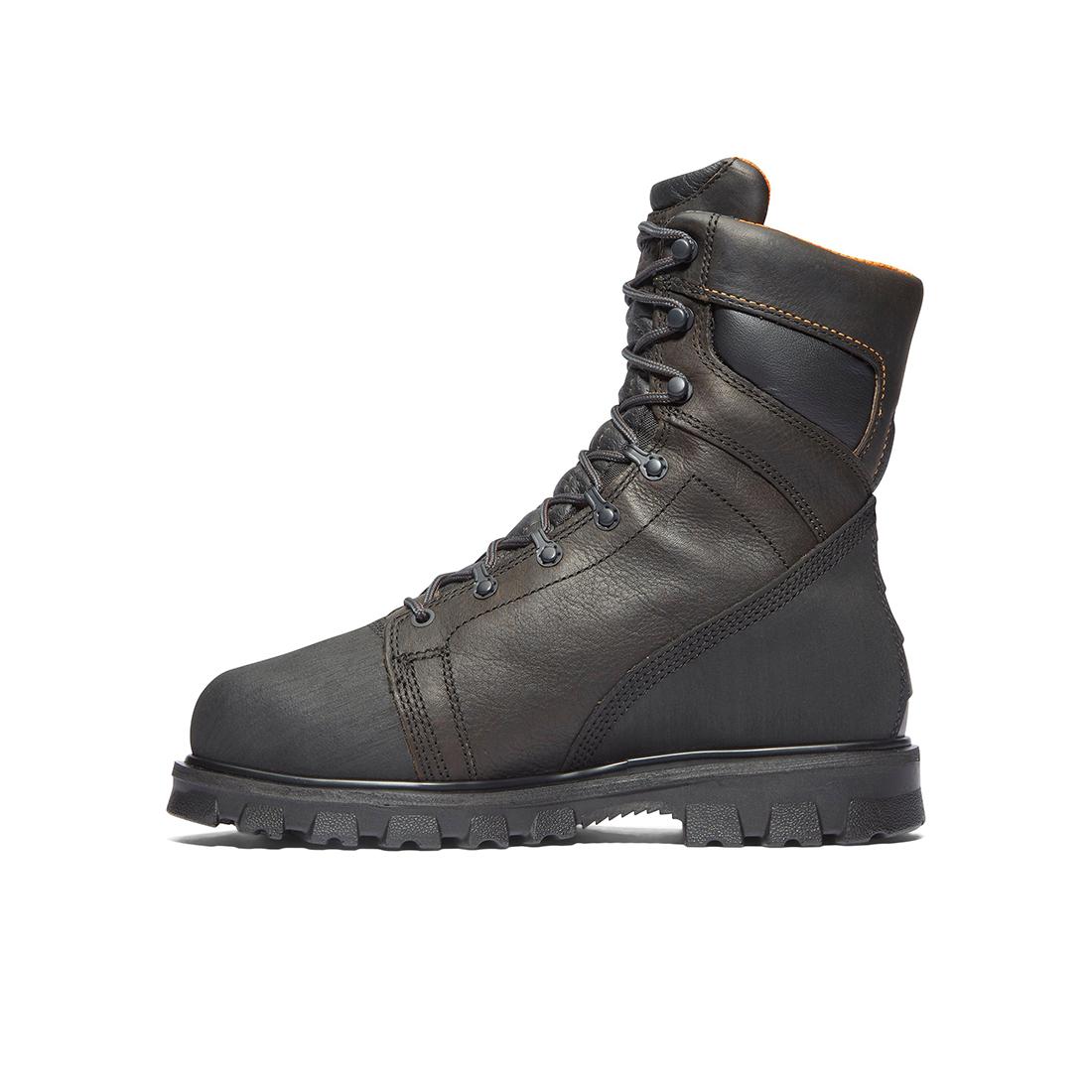 Rigmaster Img 8 Inch Waterproof Steel Toe Work Boots for Men - Brown Safety Shoes for Construction, Warehouse & Outdoor Work