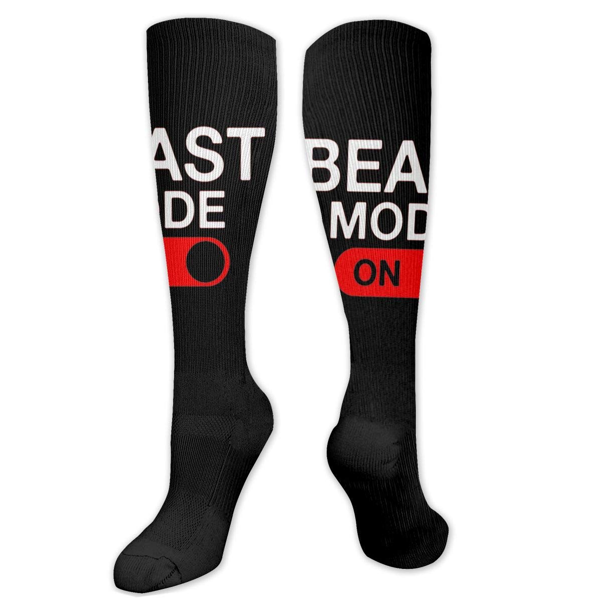 Beast Mode On Unisex Casual Sports Compression Socks - Athletic Performance & Everyday Comfort for Running, Gym Workouts & Daily Wear