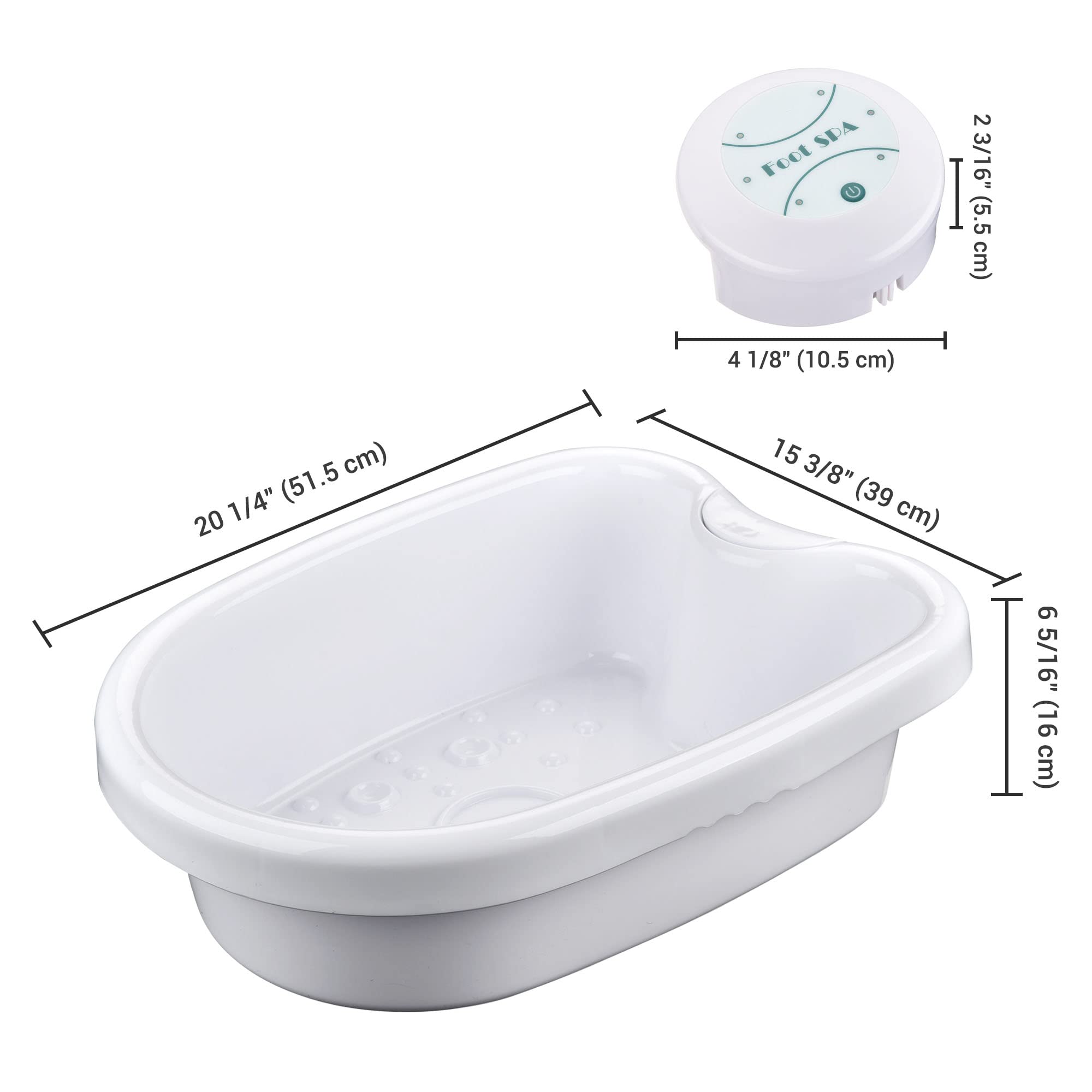 AW Ionic Detox Foot Spa Machine with Tub Array Cell Cleanse - Portable Home Beauty Equipment for Relaxation & Detox - Includes Ginger Pieces & Plastic Liners - Perfect for Home Spa, Salon Treatments & Wellness Therapy