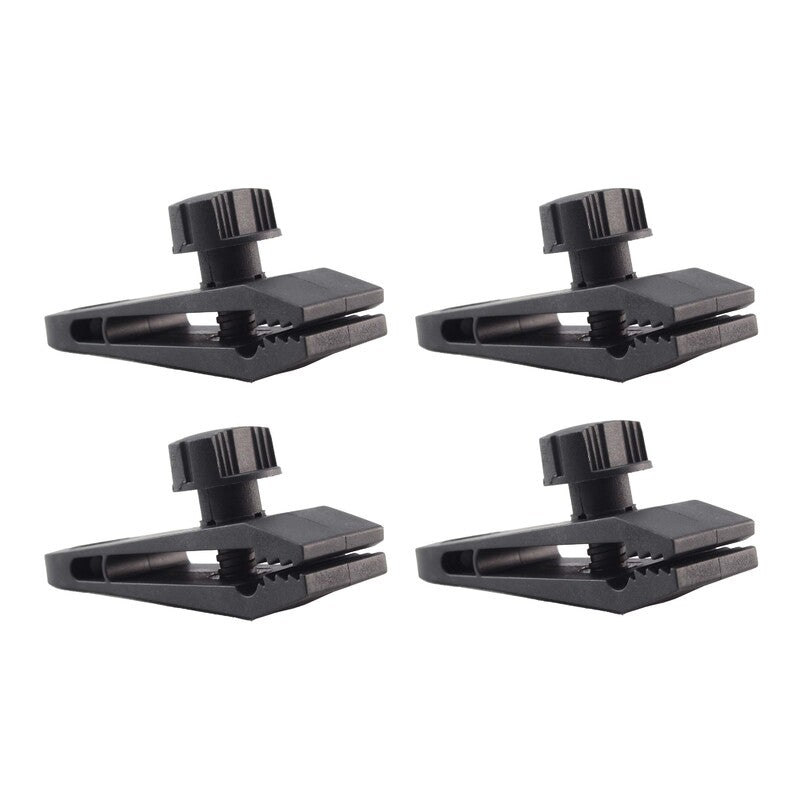 4 Pack Heavy Duty Camping Clamps - TC04 Multi-Purpose Clips for Tents, Tarps, Canopies - Perfect for Outdoor Adventures, Hiking, and Beach Trips
