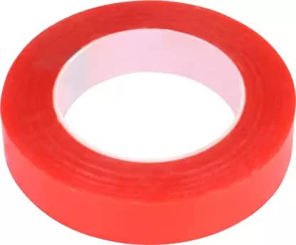 WigzoTapes Double Sided Red Poly Hair Wig Tape - 24mm x 25m Waterproof Strong Hold Adhesive for Wigs, Toupees & Extensions - Perfect for Cosplay, Theater & Daily Wear
