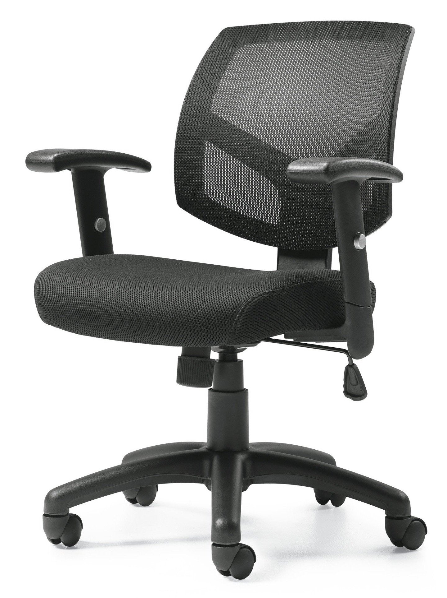 OTG11514B Mid Back Mesh Office Chair with Tilt Function - Ergonomic Adjustable Swivel Chair for Home & Office Workspace, Comfortable Breathable Mesh Back Support