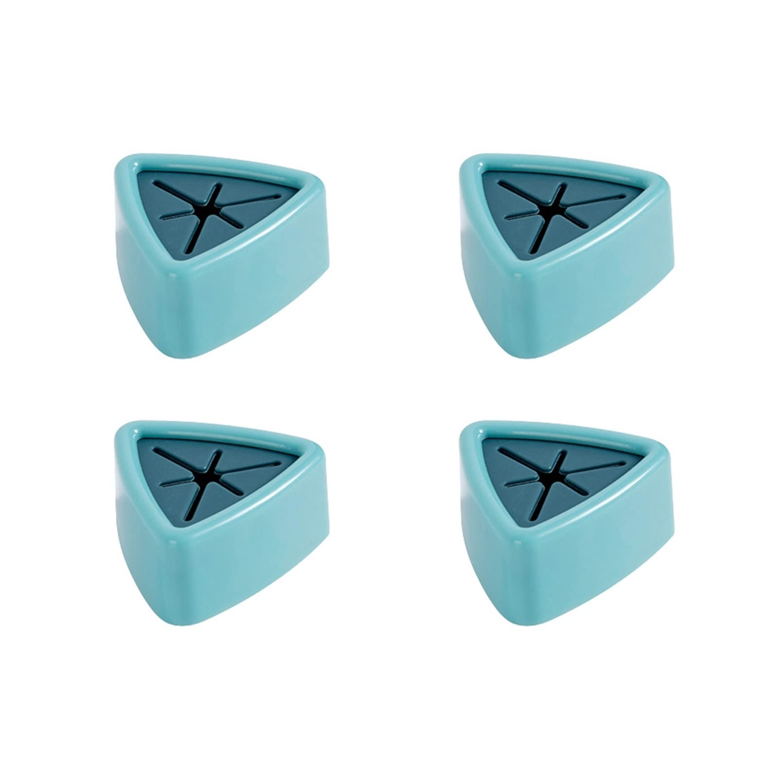 Adhesive Towel Holder & Storage Rack - 4pcs Sky Blue Wall-Mounted Hanger for Bathroom, Kitchen & Window - Space-Saving Washcloth Clip & Sucker Organizer for Home Improvement Accessories - Perfect for Small Spaces & RV Living