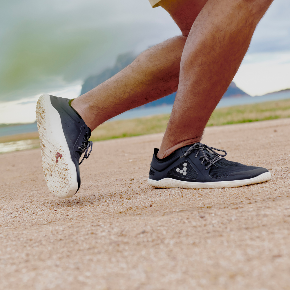 Vivobarefoot Primus Lite III Women's Barefoot Shoes - Navy Blue | Minimalist Running & Walking Shoes for Natural Movement | Gym, Trail & Everyday Wear (Clearance Sale)