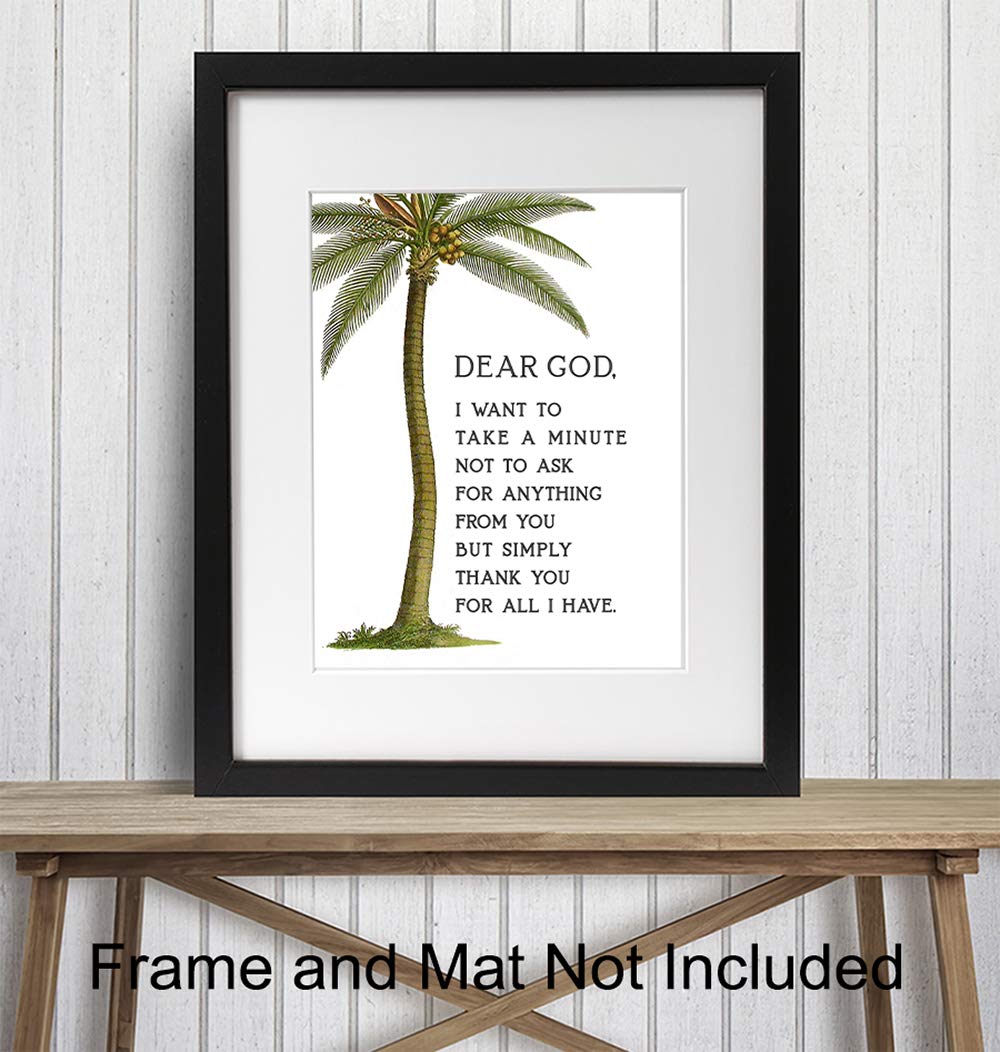 Religious Wall Art - Christian Gifts for Women - Prayer Home Decor for Bedroom